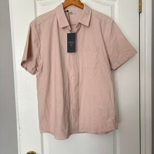 VRST Pink short sleeve‎ button-up shirt L